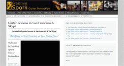 Desktop Screenshot of creativesparkguitar.com